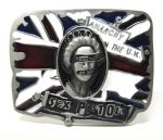 belt buckle, Sex Pistols The Queen UK Flag 